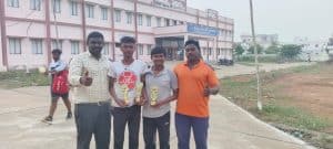 Polytechnic boys clinched the first place in KABADDI competition