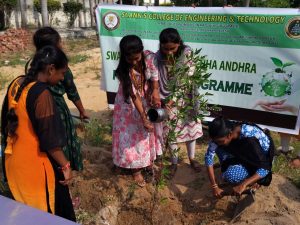 St. Ann’s College of Engineering and Technology, ChiralaTree Plantation Programme under the auspices of NSS