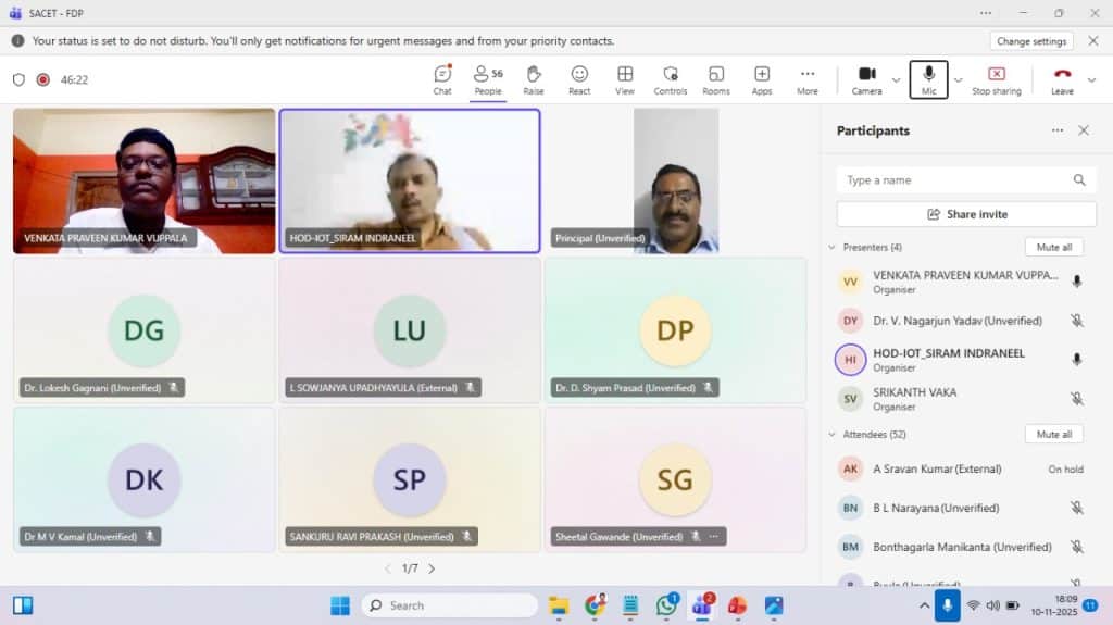 ATAL Online FDP Inaugurated at St. Ann’s College of Engineering & Technology, Chirala