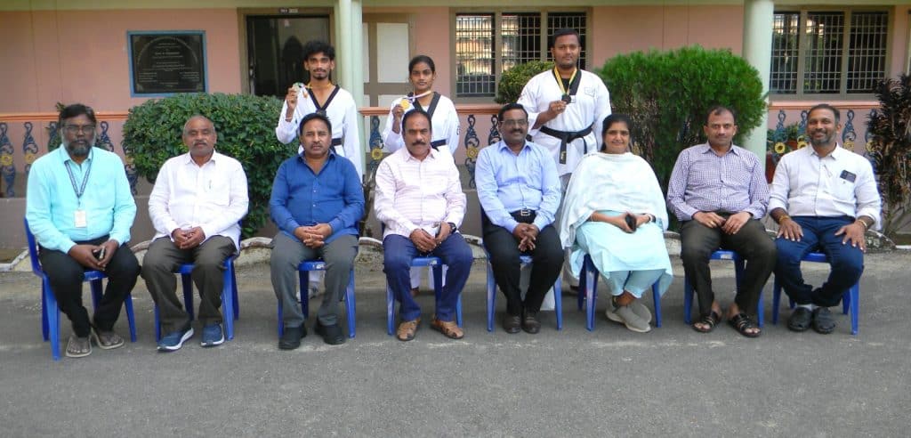 St. Ann’s Students Shine at the 41st Andhra Pradesh State-Level Taekwondo ChampionshipStudents Who Won Medals Felicitated by the College Management