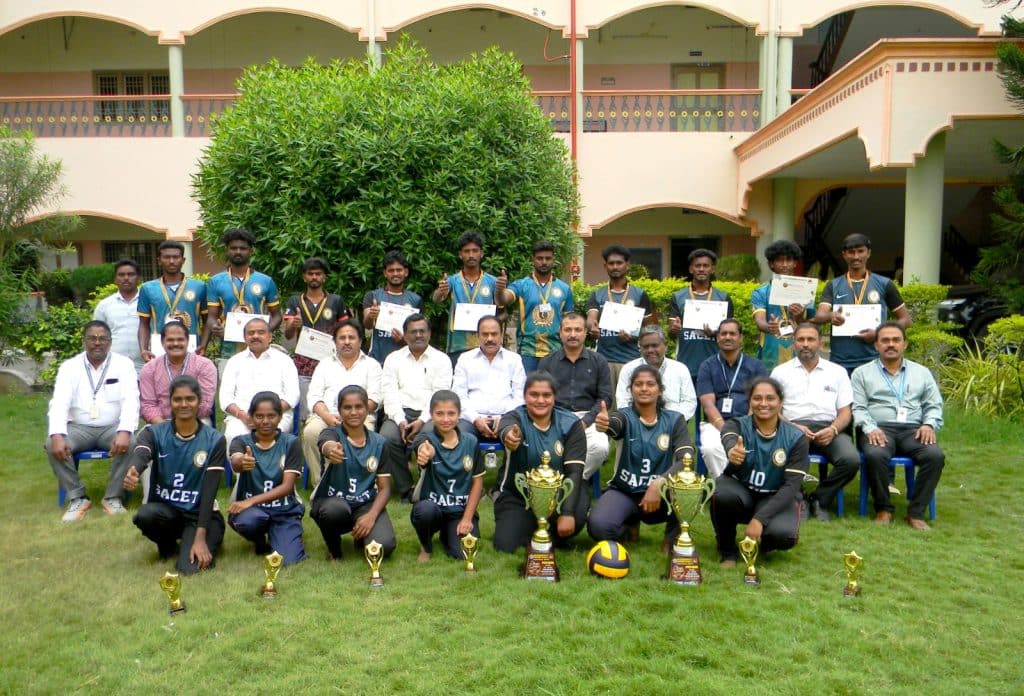 St. Ann’s College of Engineering & Technology Students Win State-Level Volleyball Championship